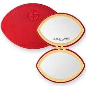Giorgio Armani Red and Gold Compact Mirror